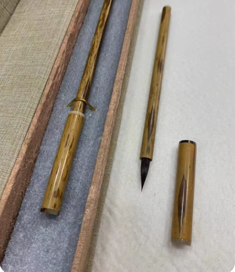 断货了两年的顶级纯黑紫毫现在终于挑到一两材...