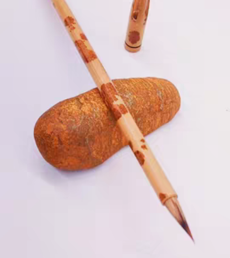 包邮福建湘妃竹仿唐古笔制做紫毫小楷 口径5...