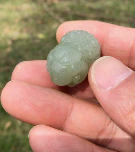 包邮和田玉吊坠“萌羊” 萌羊吊坠:青海湖水...