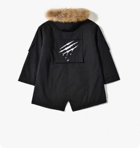 Suamoment血爪抓痕背后口袋小书包宽...