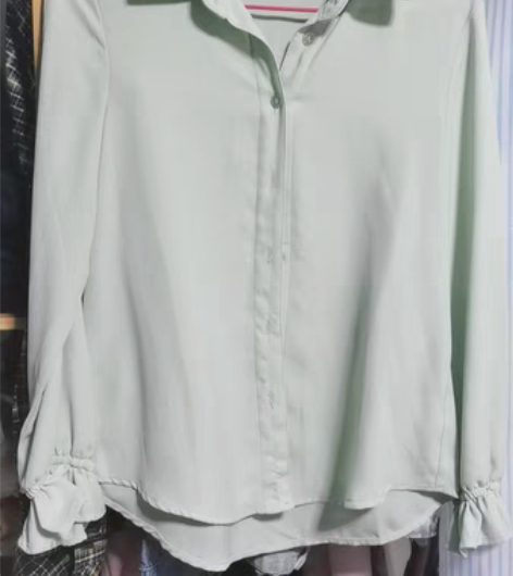 包邮雪纺衫衫,颜色显白衬皮肤,尺码s 感兴...