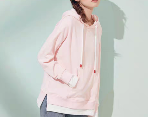 转卖春季新款韩版撞色连帽假两件拼接卫衣… ...