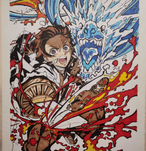 包邮动漫定制图，欢迎咨询 来图定制，水彩纯...