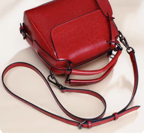 包邮全新VINEY 真皮斜挎包夏百搭ins...