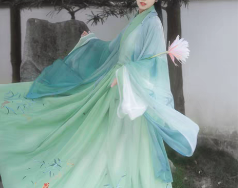 转卖出竹幽处原创汉服， 竹语魏晋风汉服交领...