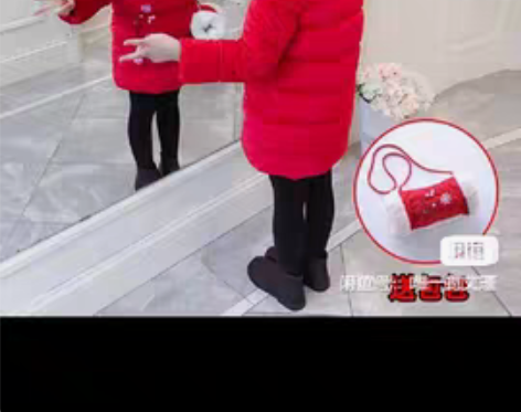 包邮汉服拜年服，女童拜年服加棉加厚中国风新...