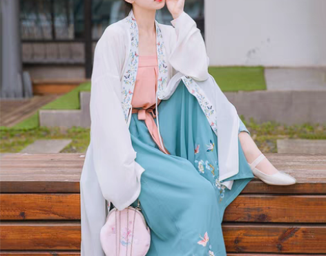 转卖光夕【南湘子】汉服女原创宋制长褙子宋裤...
