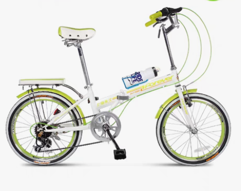 转卖上海永久折叠自行车20寸学生变速单车迷...
