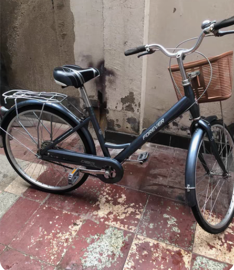 24寸上海永久通勤自行车，车子实物拍摄，新...