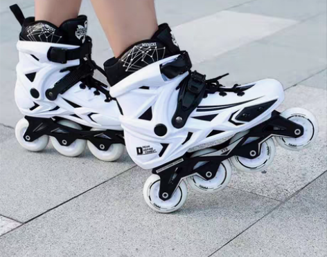 包邮全新溜冰鞋成人轮滑鞋成年男女直排轮平花...