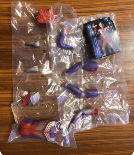 万代日版正版迪迦奥特曼发光扭蛋初版四点 全...