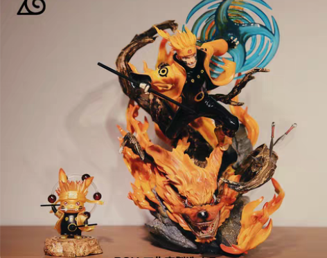 包邮日本动漫火影忍者旋涡GK手办奇点鸣人螺...