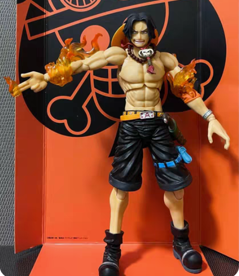 现货 海贼王 火拳 艾斯 Ace 可动手办...