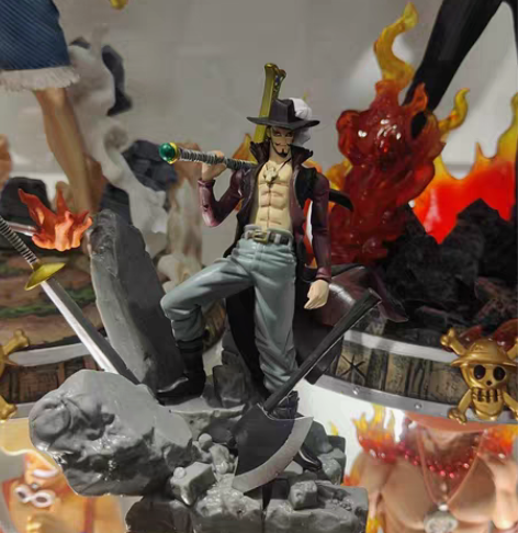 包邮特价出 顶上战争鹰眼手办米霍克七武海剑...