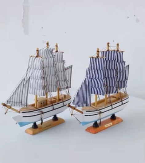 包邮包邮出售一帆风顺帆船模型摆件客厅房间酒...