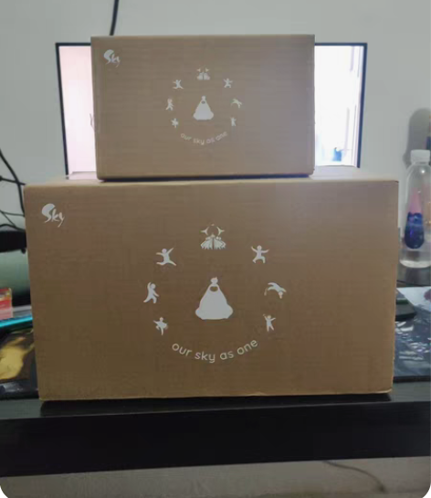 出个光遇三周年礼盒绊爱徽章，今天刚到，未拆...