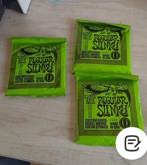 Ernieball吉他单弦民谣电吉他通用吉...