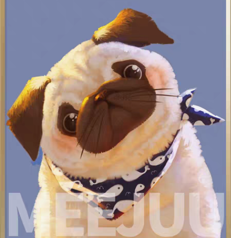 包邮宠物头像约稿Q版手绘头像可爱猫咪狗狗 ...