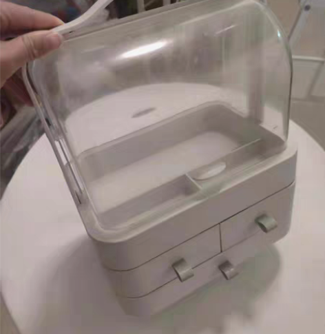 包邮网红防尘化妆品收纳盒置物架桌面护肤品口...