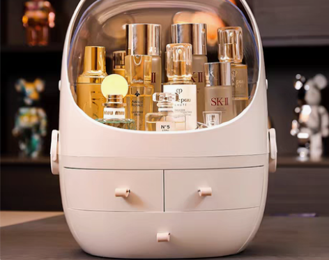 转卖kaman网红化妆品收纳盒家用箱桌面防...