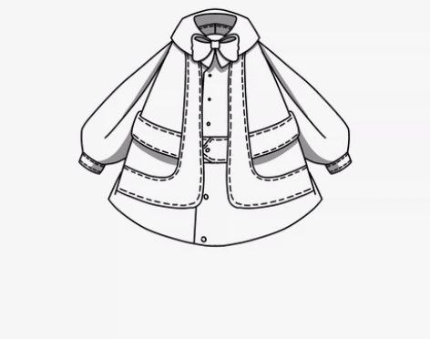 服装款式图代画 可定制 价格根据难度定 我...