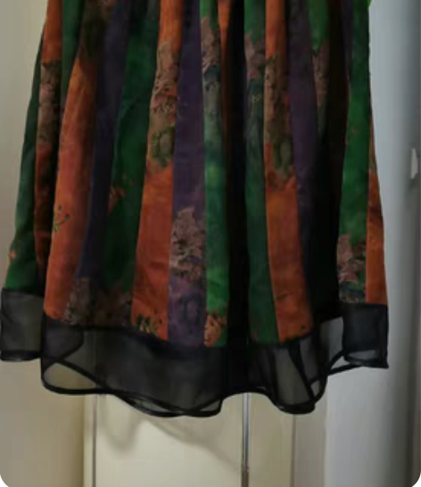 全新手工制作红云纱大片渐变色花萝15片拼接...