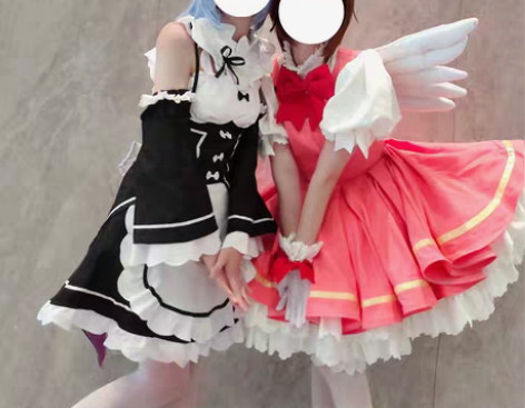 转卖火花动漫魔卡少女樱cos服小樱cos红...