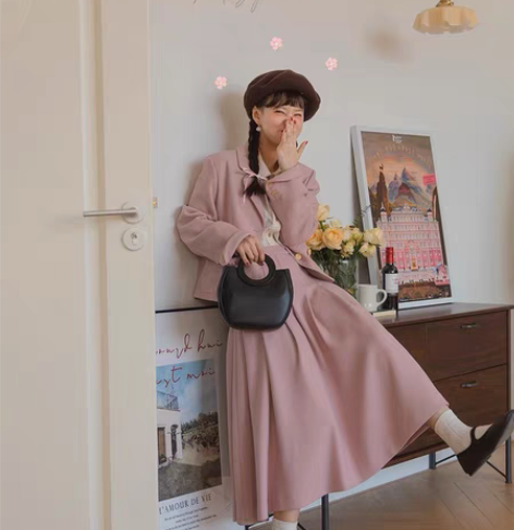 RECOINR1C 美式复古学院风牛仔外套...