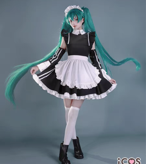 包邮初音未来cosplay全新,泡面压初音...