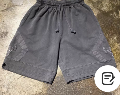 转卖高品质19SS做旧洗水抽绳高街休闲短裤...