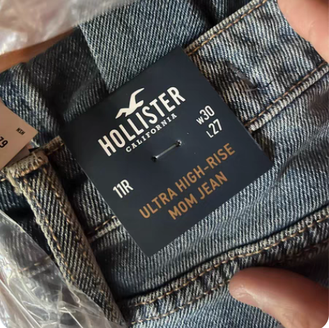 包邮Hollister 海鸥 全新破洞高腰...