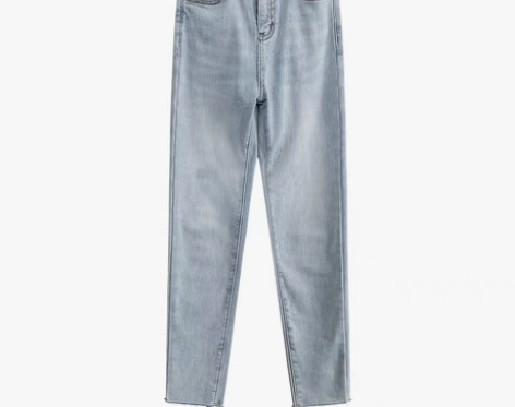 转卖A7seven牛仔铅笔裤女秋冬季新款浅...