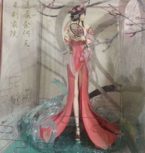 甄姬手办特典带扇透明内盒没有、无损,只打开...
