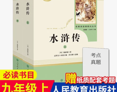 正版水浒传原著上下全二册完整版无删减版人民...