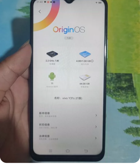 vivo y31s t1版 464g 成色...