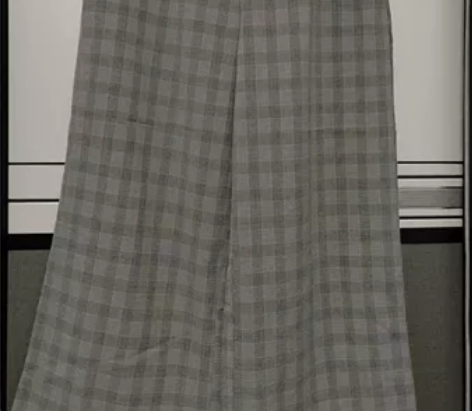 全新高品质格子款阔腿裤 L码，100～12...