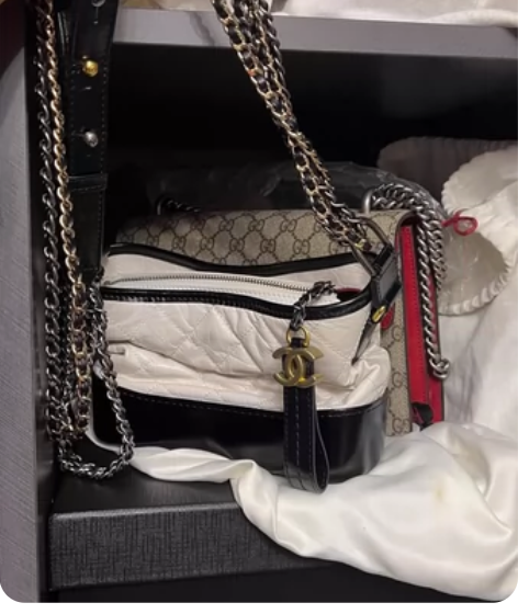 Gucci Chanel 流浪包 小号白色...