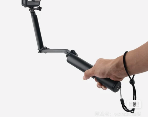 GoPro DJI运动相机三折自拍杆折叠自...