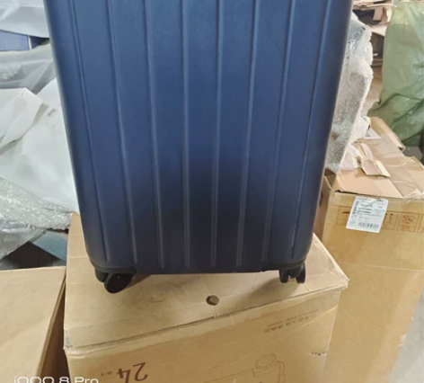 小米20寸蓝色行李箱静音万向轮拉杆箱 整体...
