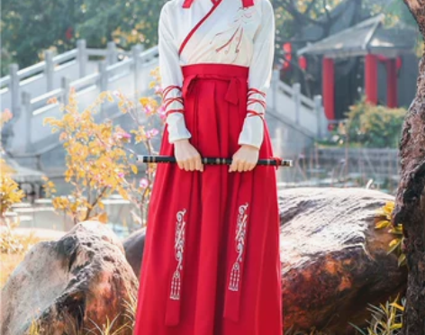 汉服女中国风仙气飘逸侠客古风汉元素武侠风冬...