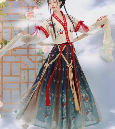 汉旭汉服 不夜天歌唐制褙子 仅试穿一次 吊...