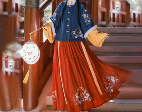 全套大刀出，劲合明制汉服女原创雪竹对襟比甲...