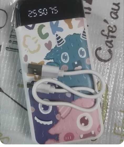 快充自带线30000毫安充电宝小巧大容量移...