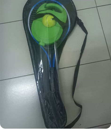 单人网球，球拍，皮绳，水壶，球。球袋子，全...