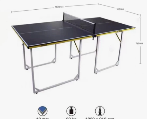 儿童乒乓球桌迷你可折叠式室内娱乐安全家用小...