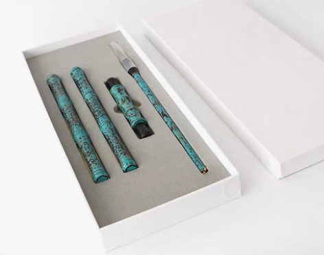 檀隐中国风紫光檀犀皮漆工艺绿松纹商务礼品文...