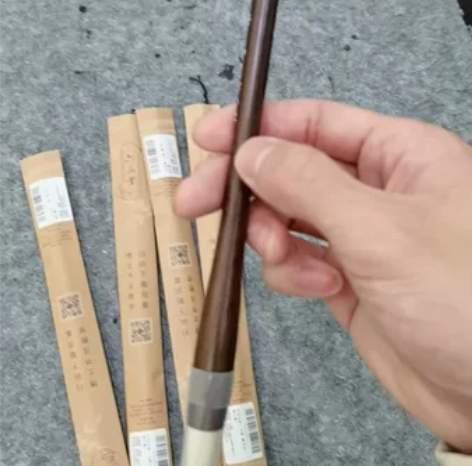 个人闲置六品堂兼毫毛笔4支，全新未拆封，中...