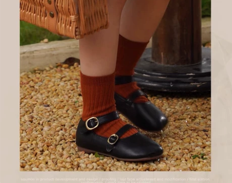 全新书萌黑皮鞋 全新未穿过内长125