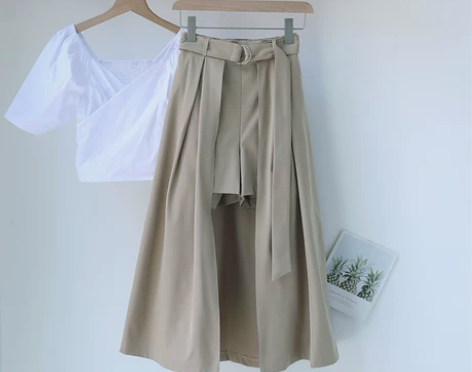 2件减10 夏季气质套装女设计感小众V领短...