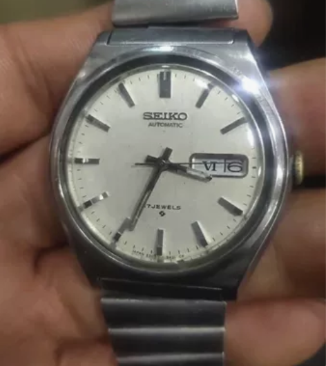 老精工自动机械手表  走时正常  日历正常...